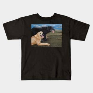 Labradors - Black and Yellow Kids T-Shirt